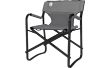 Silla de director plegable de acero 62 x 79 x 52 cm negra Deck Chair Coleman